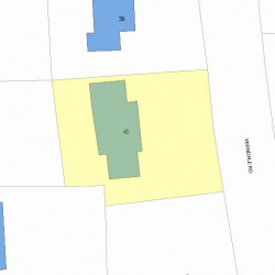 45 Verndale Rd, Newton, MA 02461 plot plan