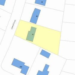 46 Lafayette Rd, Newton, MA 02462 plot plan