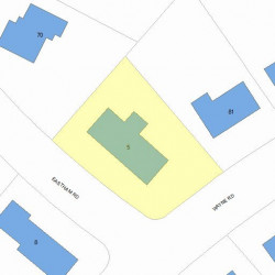 5 Eastham Rd, Newton, MA 02459 plot plan
