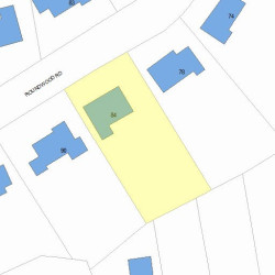 84 Roundwood Rd, Newton, MA 02464 plot plan