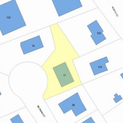 67 Mosman St, Newton, MA 02465 plot plan