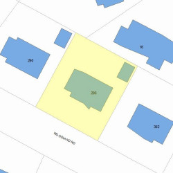 296 Woodland Rd, Newton, MA 02466 plot plan