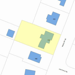 139 Winslow Rd, Newton, MA 02468 plot plan