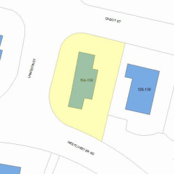 154 Langdon St, Newton, MA 02458 plot plan