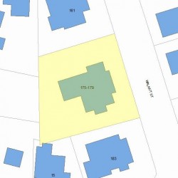 179 Walnut St, Newton, MA 02460 plot plan