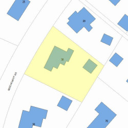 30 Beechcroft Rd, Newton, MA 02458 plot plan