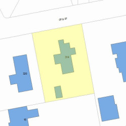 314 Otis St, Newton, MA 02465 plot plan