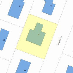 25 Larkspur Rd, Newton, MA 02468 plot plan