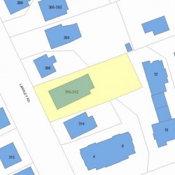 310 Langley Rd, Newton, MA 02459 plot plan