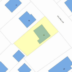 19 Colonial Ave, Newton, MA 02460 plot plan