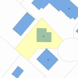 16 Churchill Ter, Newton, MA 02460 plot plan