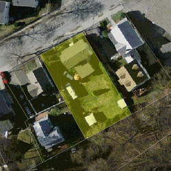 94 Los Angeles St, Newton, MA 02458 aerial view