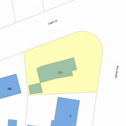 280 Ward St, Newton, MA 02459 plot plan