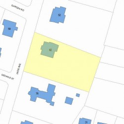 62 Hyde Ave, Newton, MA 02458 plot plan