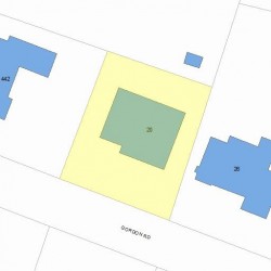 20 Gordon Rd, Newton, MA 02468 plot plan