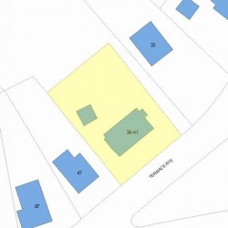 41 Terrace Ave, Newton, MA 02461 plot plan