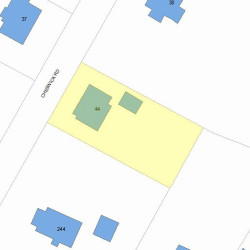 44 Cheswick Rd, Newton, MA 02466 plot plan