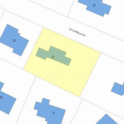 24 Littlefield Rd, Newton, MA 02459 plot plan