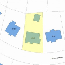 46 Westchester Rd, Newton, MA 02458 plot plan