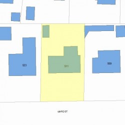 511 Ward St, Newton, MA 02459 plot plan