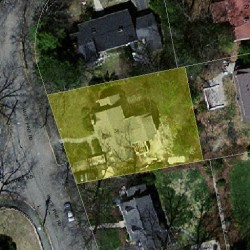 34 White Pine Rd, Newton, MA 02464 aerial view