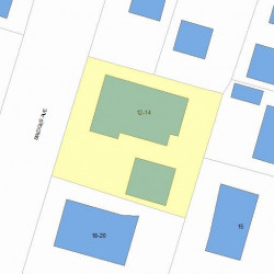 12 Bridges Ave, Newton, MA 02460 plot plan