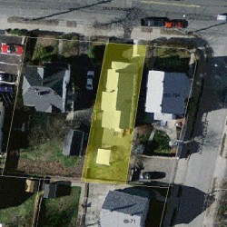 196 California St, Newton, MA 02458 aerial view