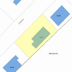 72 Louise Rd, Boston, MA 02467 plot plan