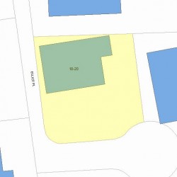 18 Elliot Pl, Newton, MA 02464 plot plan