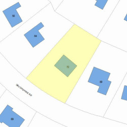 72 Devonshire Rd, Newton, MA 02468 plot plan