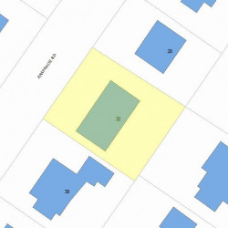 32 Arapahoe Rd, Newton, MA 02465 plot plan