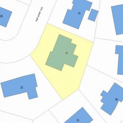 18 Anthony Cir, Newton, MA 02460 plot plan