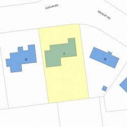 6 Kodaya Rd, Newton, MA 02468 plot plan