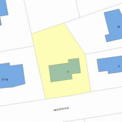 11 Madison Ave, Newton, MA 02460 plot plan