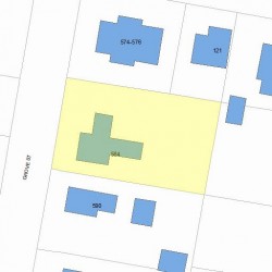 584 Grove St, Newton, MA 02462 plot plan