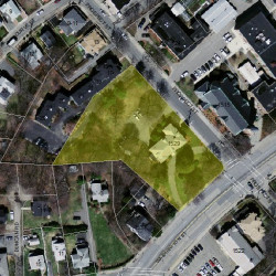 1529 Washington St, Newton, MA 02465 aerial view