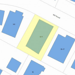 11 Milton Ave, Newton, MA 02465 plot plan