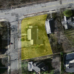 6 Morseland Ave, Newton, MA 02459 aerial view