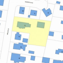 70 Walker St, Newton, MA 02460 plot plan