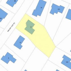 21 Broken Tree Rd, Newton, MA 02459 plot plan