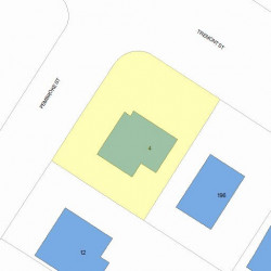 4 Pembroke St, Newton, MA 02458 plot plan