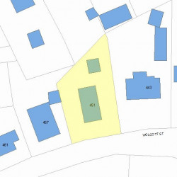 451 Wolcott St, Newton, MA 02466 plot plan