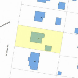40 Brookside Ave, Newton, MA 02460 plot plan