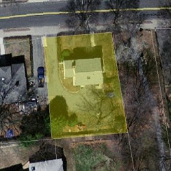 84 Auburndale Ave, Newton, MA 02465 aerial view