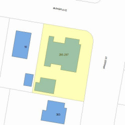 297 Parker St, Newton, MA 02459 plot plan