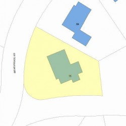 78 Bishopsgate Rd, Newton, MA 02459 plot plan
