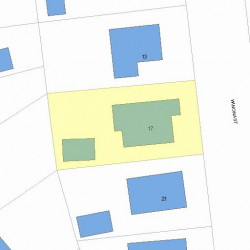 17 Winona St, Newton, MA 02466 plot plan