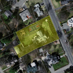 87 Highland St, Newton, MA 02465 aerial view