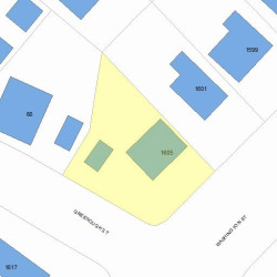 1605 Washington St, Newton, MA 02465 plot plan