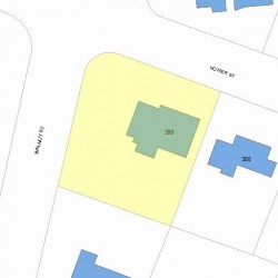 308 Homer St, Newton, MA 02459 plot plan